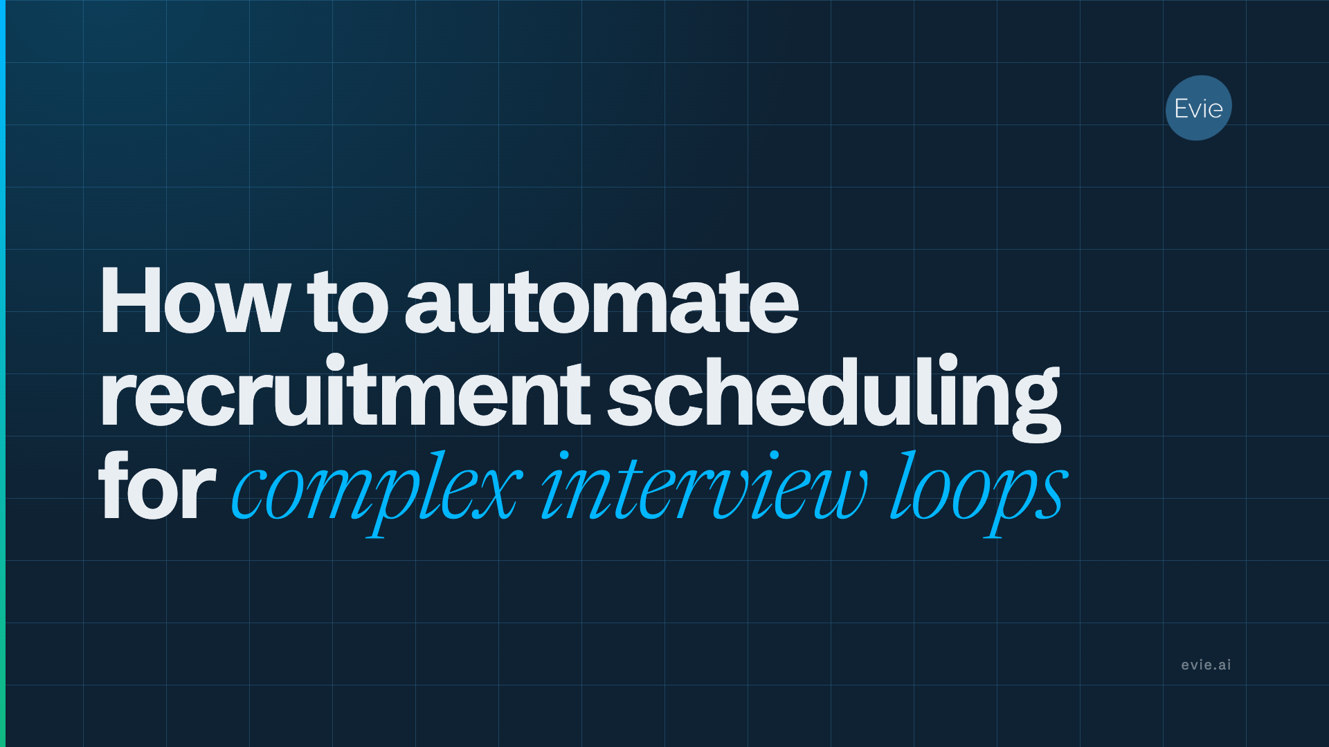 How to automate recruitment scheduling for complex interview loops